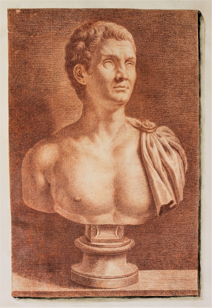 Portrait of Philipp von Stosch, red chalk, attributed to Johann Justin Preisler